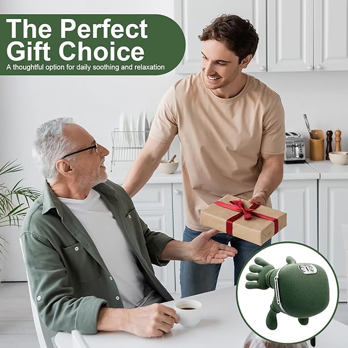 Neck Massager with Fingers - Bionic Heated Massager,Neck and Shoulder Massager,Wireless Portable Electric Shiatsu 4D Kneading Massage, Simulated Human Hand Design(Green)