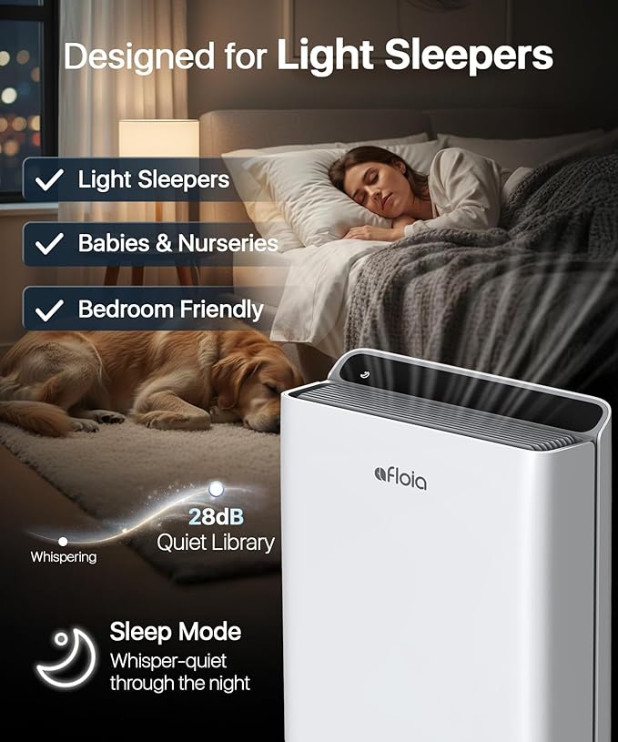Air Purifier for Home Large Room Bedroom Up to 2000Ft² with PM2.5 Display Air Quality Sensor&Smart Auto Mode, 3-Stage Filter Cleaner Odor Eliminator, Remove Pet Dander Pollen Allergy Dust Mold Smoke