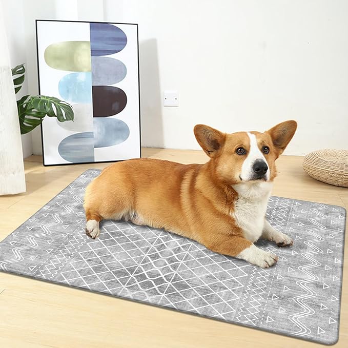 HEBE Anti Fatigue Kitchen Mat Set of 2 Non Slip Cushioned Kitchen Mats for Floor Waterproof Farmhouse Kitchen Rugs and Mats Set Comfort Standing Desk Mat Carpet for Sink,Office,Laundry