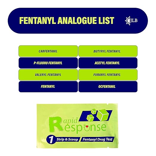 Rapid Response 2.0 Fentanyl Test Strips-5 Pack – Upgraded Drug Testing Kit with Micro Scoop – Fewer Cross-Reactions – Fast & Accurate Harm Reduction Tool for Overdose Prevention