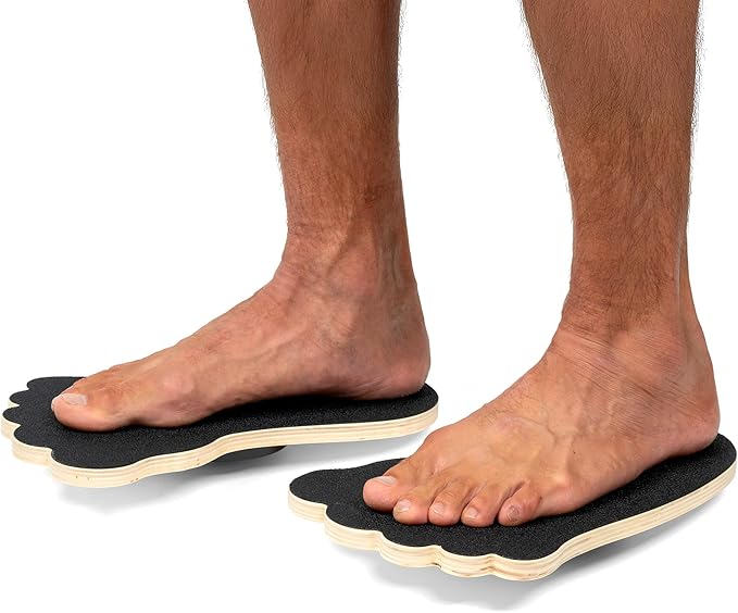 Improve strength and balance, prevent injuries, physical therapy, improve focus, foot strength, calf strength, core strength, use for: running, surfing, skateboarding, soccer, baseball, football, track & field, yoga, martial arts, hockey, dance, and more.