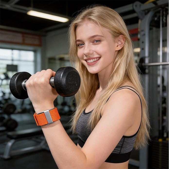 Nylon Strap Compatible with Hume Band - Soft Woven Breathable Replacement Strap Bands for Hume Health Band - 24/7 Wear, Adjustable Sport Wristband - Metal Buckle & Loop Closure for Secure