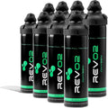 Oxygen Can | 98% Pure Portable Oxygen Bottle for Stress Relief, Focus, Breathing Support & Wellness | 10L Canister with Leak-Proof Mouthpiece & Trigger Lock for Travel - Eucalyptus Menthol 8 Pack