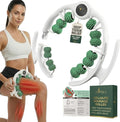 Cellulite Massage Roller, Fascia Blaster, Lymphatic Drainage Massager, Relieve Muscle Soreness, Body Sculpting Tool with Detachable Handles for Thighs, Legs, Buttocks, Gift Exfoliating Brush. (Green)