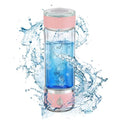 Hydrohealth Hydroh Hydrogen Water Bottle Generator, Portable and Rechargeable Hydro Health Hydrogen Water Bottle Glass with SPE Pem Technology,3 Min 4100 PPB Pure Hydrogen Rich Concentration