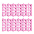 Quacc 12pcs Sponge Toe Separators Soft Finger Separators Toe Divider Spacer for Polishing Pedicure Manicure Coating Gel Painting Nail Art Beauty Accessories