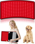 Red Light Therapy for Body, Large 24" x 12" Infrared Light Therapy Mat with Timer, 660nm 850nm Red Light Pad with 3 Modes & 5 Brightness Levels, Wearable, Ideal Gift for Women&Men(24"x12")