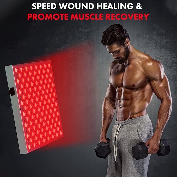 Red Light Therapy NARUNDREN, 45W LED 660nm and Near Infrared 850nm Light Combo-Infrared Light Therapy Device for Body Face Skin Beauty, Pain Relief, Muscle Recovery, Performance