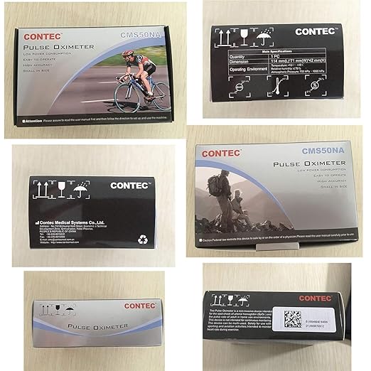 CONTEC CMS50NA Pulse Oximeter SpO2 and PR Value Waveform Blood Oxygen Neck/Wrist Corda
