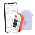 Pulse Oximeter by SonoHealth - Fingertip Blood Oxygen Saturation Monitor, Data Recording, Bluetooth-Enabled - Lifetime Mobile App Access (Pulse Oxi V 1.0)