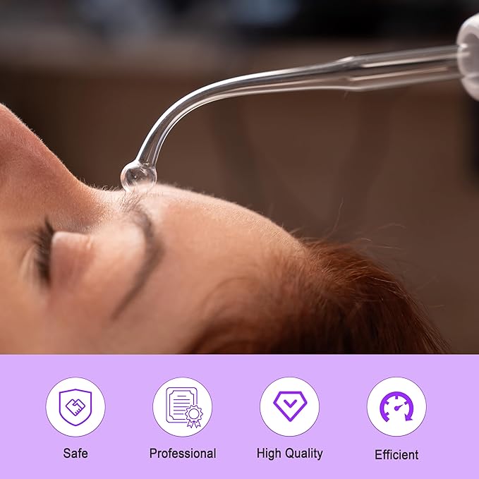 Electrode Wand Glass Tube Handheld Spare Parts for Hi Frequency Instrument Elitzia ETJX006AS (Violet Point)