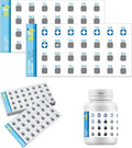 PILL IT DaYly Scratch Off Stickers, Daily Pill Reminder Medication Tracker, Pill Bottles Stickers, Portable Pill Tracker, Pill Organizer Alternative, Multi Dose, Kids, Pet, Travel, Prenatal Vitamins