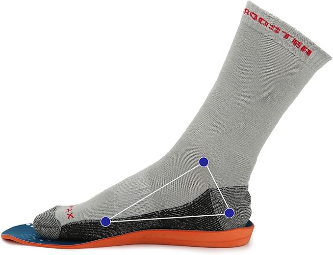 ROCKROOSTER 3 Pairs Shock Absorbing Sport Athletic Insoles for Men & Women - Shoe Inserts with Comfort, Arch Support, Fast Drying, Plantar Fasciitis, Diabetes, Flat Feet (RC920-XXL)