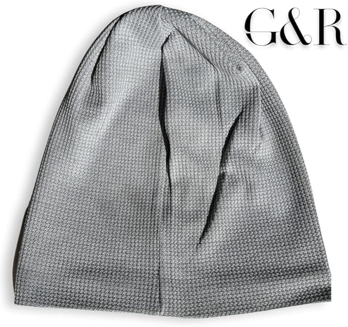 Gracie & Roo EMF Protection Mens/Womens Hat Beanie, Radiation and Wi-Fi Shield, 100% Silver Lining