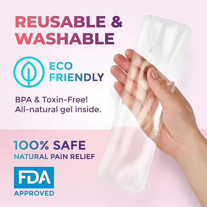 Reusable Perineal Ice Packs with Washable Sleeves – for Hemorrhoids, Postpartum Vaginal Pain, and Groin Discomfort