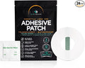 Transparent Waterproof CGM Sensor Patches for Freestyle Libre 1, 2, 3 - No Glue in Center - 24 Freestyle Libre Adhesive Patches with 24 Skin Prep Wipes - Hypoallergenic Glucose Monitor Patch Set