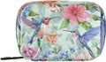 Travel Pill Case Hummingbird Birds and Flowers Weekly Small Pill Box 7 Day Pill Box Pill Organizer Bag