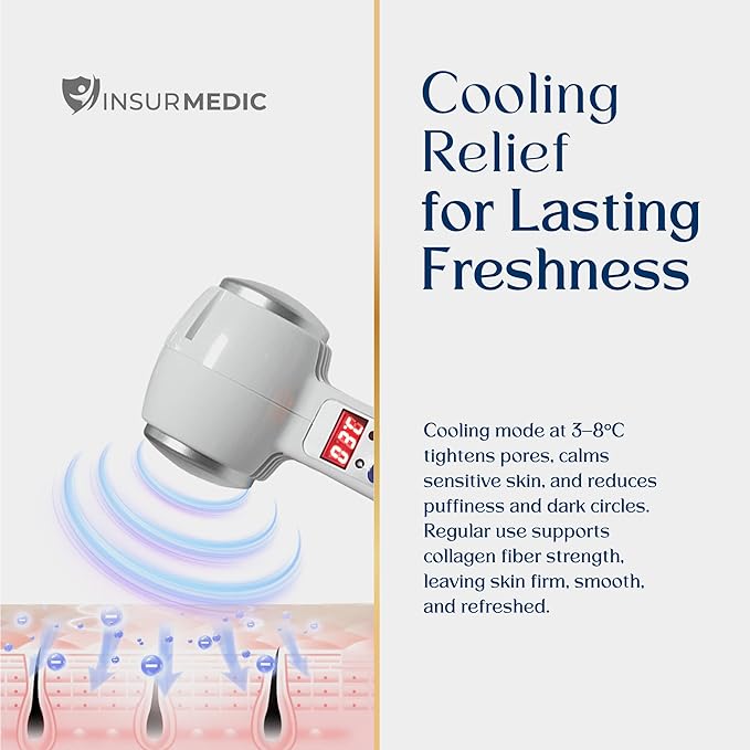 Hot and Cold Facial Massager - Cooling & Warming Vibration Beauty Tool - Spa Skincare Massage Equipment