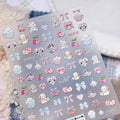 Small Cute Sticker 3D Relief Design Decals for iPhone 17 PRO / 17 PROMAX Cell Phone Camera Screen Lens,for NintendSwitch Game Handle Controllers，Scrapbooking Laptop Diary Planner Collage DIY (TS-4133)