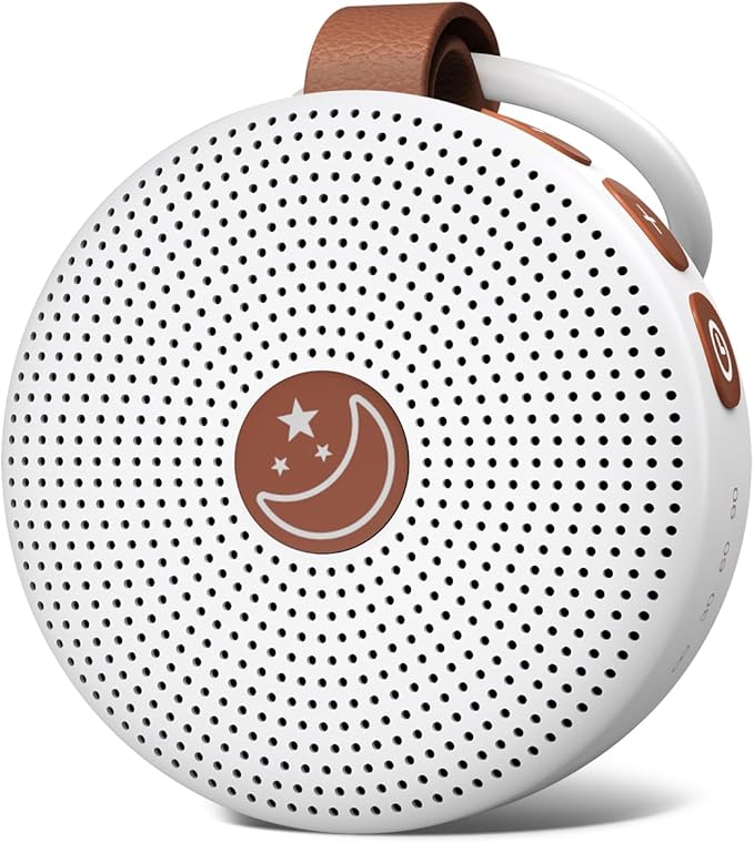 Battery Sound Machine Mini White Noise Machine Baby Shushing Portable Brown Noise Machine 30 Soothing Sounds for Kids Adults Dogs Auto-Off Timer 32 Volume Levels Sleep Machine for Home Office Privacy