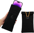 Faraday Bags for Phones, Signal Blocking Case Dry Shield Faraday Phone Sleeve Waterproof Dry Bag for Cell Phones, Car Key/WiFi/RFID/GPS Signal Blocker(Color:Black)