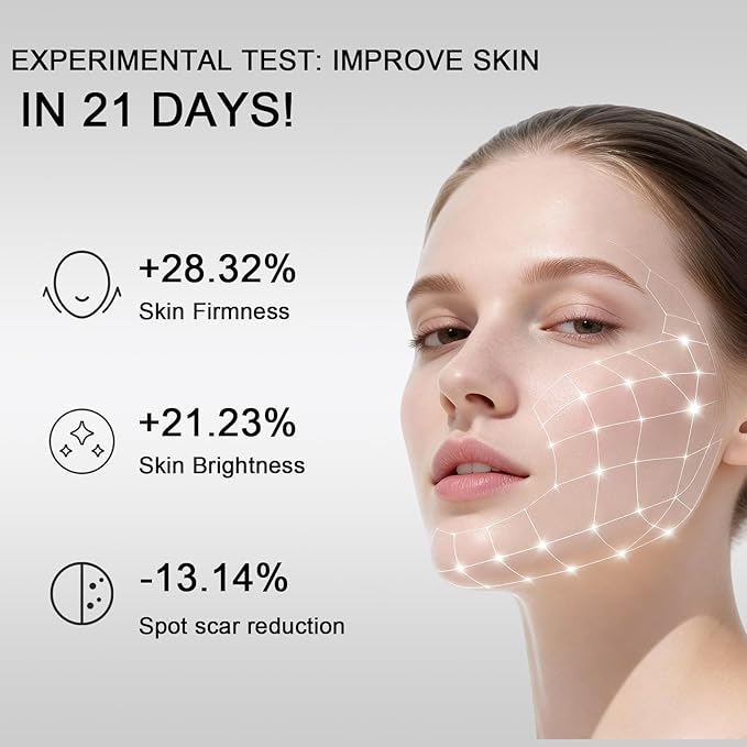 Red Light Therapy for Face and Neck, 7 Colors LED Facial Light Therapy Mask - Birthday, Christmas, Mothers Day, Valentines Day, Self Care Gifts for Her Women Mom Best Friend Wife Teacher