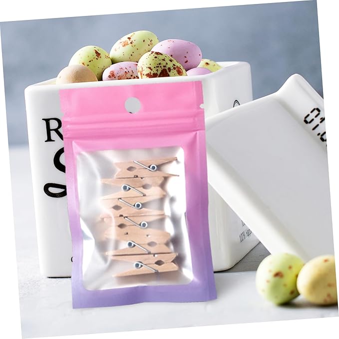 minkissy 100pcs Jewelry Pouches Small Sealing Bags Compact Storage for Jewelry Accessories Reusable Portable Sealing Pouches Drawstring
