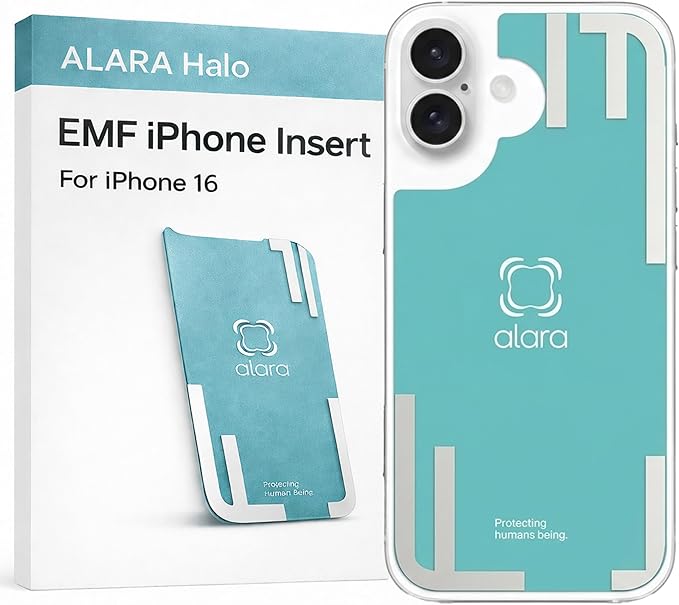 EMF Cell Phone Insert for iPhone 16, Advanced 5G Mobile Technology & MagSafe Compatible, Designed for Everyday Use - USA Developed Case Sticker with 20 Patents