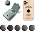 Effective Cell Phone Protection Stickers 5 pcs | Round Shungite Stickers for Gadget Protection Blocking | Polished Shungite Stone Plates | Carbon Chip Smart Guard Protector Shield S022