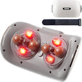 Electric Double Disc Abdominal Massager with Heat for Flatulence and Period Cramps, Belly and Stomach Massager for Digestion and Constipation