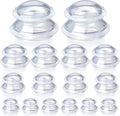 Syhood 16 Pcs 4 Sizes Cupping Therapy Set Silicone Cupping Massage Cups Professional Therapy Studio and Household Set for Cellulite Reduction Body Myofascial Muscle Nerve Joint Pain