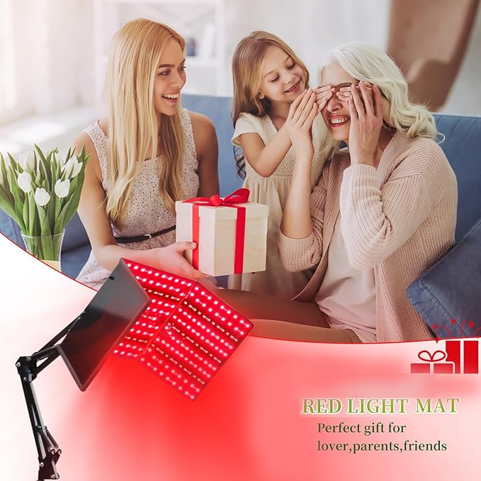 Red Light Therapy for Face and Body, Red Infrared Light Therapy Lamp with Stand Led 660nm Red Light-Therapy & 850nm Infrared Light Device for Body