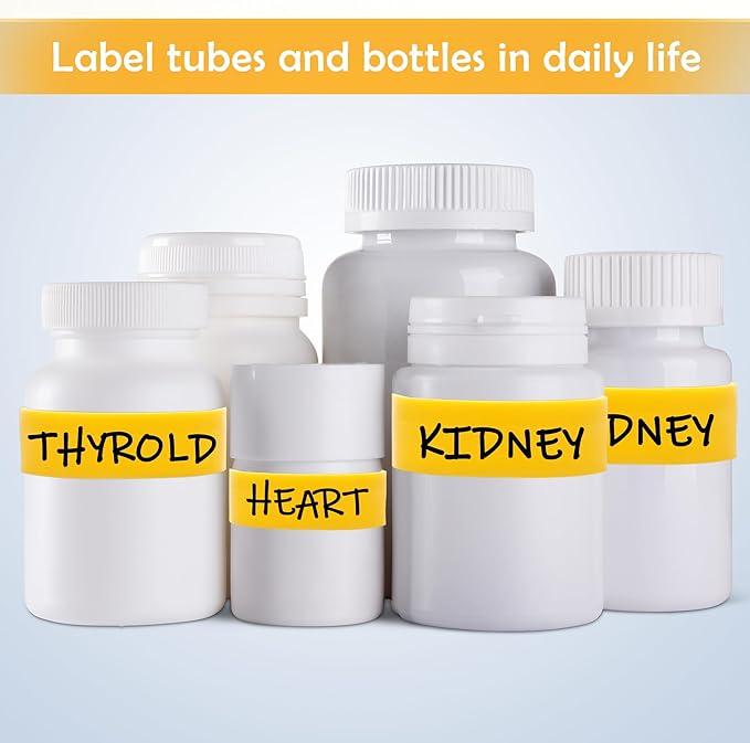18Pcs Clips for Pill Bottles, Medicine Bottle Label Clips Pill Bottle Clips Made of ABS Material Used to Classify and Administer Drugs