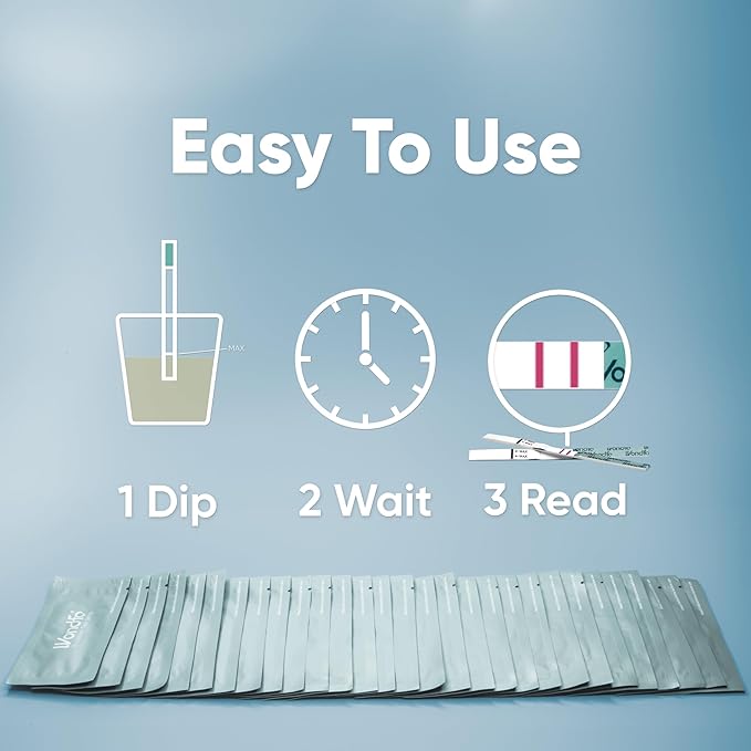 Wondfo Ovulation Test Strips - Women Fertility Tracking and Pregnancy Planning with Cycle-Detecting LH Surge - Highly Sensitive and Fast Result at Home Kit (50 Count) (Pack of 2)