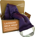 Victoria's Lavender Microwavable Neck Heating Pad – Extra Long Aromatherapy Wrap for Men & Women, Buds of Lavender Neck Wrap with Flax Seeds, Heated Neck Wrap, Relaxing Spa Gift Set Idea, Made in USA