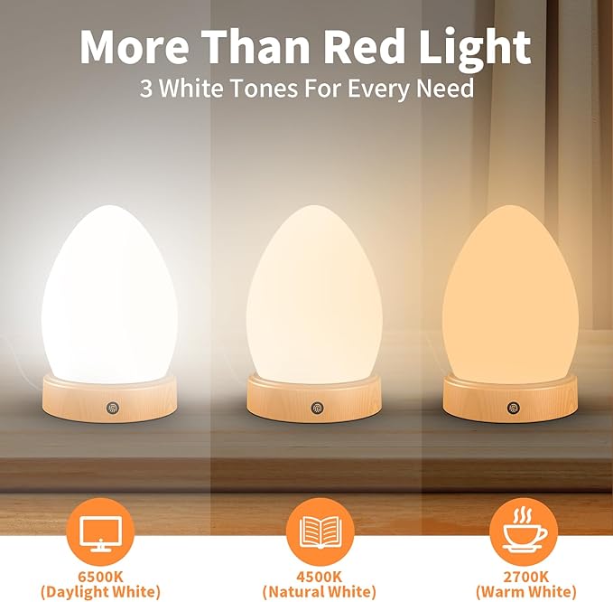 670nm Red Light Therapy Lamp for Sleep & Relaxation, 10000 Lux Sun Lamp with Remote Control, Dual Function Sleep Aid and Sunlight Lamp, 4-Color Night Light to Improve Sleeping for Adult & Kid