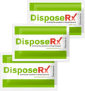 Medication Disposal Packets – 3 Pack – Affordable in-Home Drug Disposal – Renders Pills, Capsules, Liquids Unusable – Simple, Safe, Effective –Trusted by Pharmacies