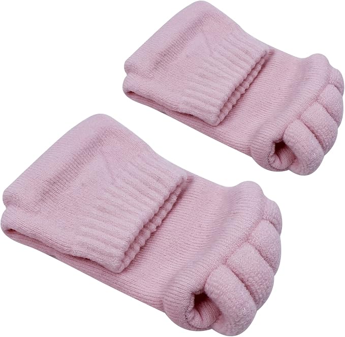 AIBEARTY 3 Pairs Yoga Sport Gym Five Toe Separator Socks Foot Massage Toeless Socks