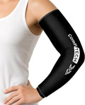 ComfiTECH Full Arm Ice Pack Wrap for Pitchers, Extended-Length Flexible Sleeve for Tennis Elbow, Forearm, Wrist Discomforts, Golfers Arm, Shin Splints, Cold Pack for Athletes Throwing Recovery, M