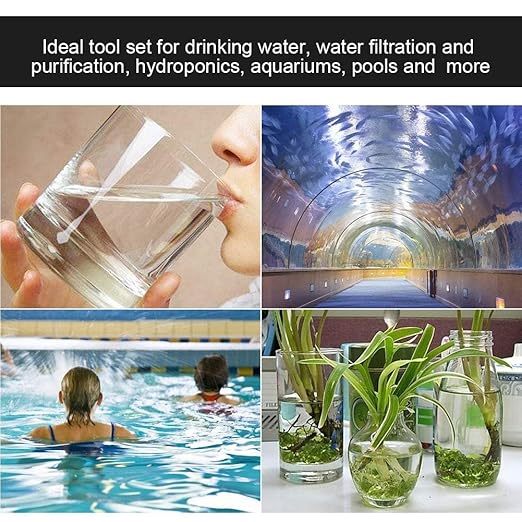 Water Electrolyzer Test Kit, Home Water Quality Tester with Electrodes, Water Purity Measuring Tool for Household or Educational Science Use