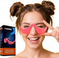 Under-Eye Red Light Therapy Device, & Microcurrent Eye Massager, Puffiness, Eye Bags - Red Light Therapy Glasses for Reducing Wrinkles and Fine Lines(Pink)