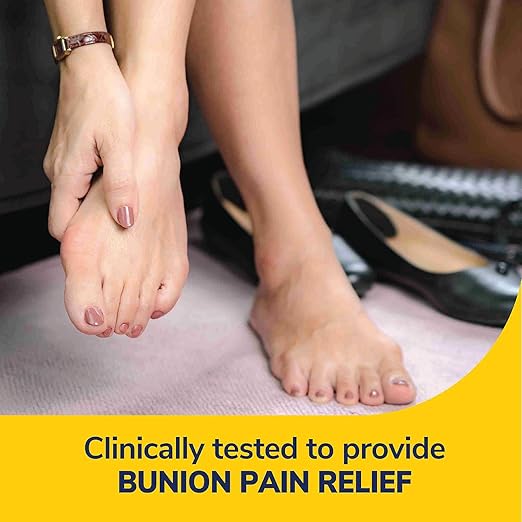 Dr. Scholl's BUNIONRELIEF & TOE CORRECTOR Massaging Gel-Bunion Splint & Big Toe Straightener-Orthopedic-Bunion for Women&Men Bunion Pads for-BunionPainRelief,1 Support Set (Left&Right),(Pack of 2)