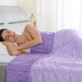 Drewin Weighted Blankets for Adults, 20lbs Queen Size Weighted Blanket for Deep Sleep, Soft Breathable Bed Cool Blanket with Premium Cemaric Bead, All Season, 60 x 80 inches, Purple