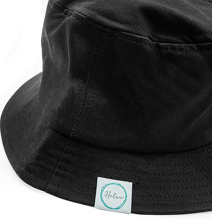 Halsa EMF Protection Hat Bucket Hat. Anti Radiation Fabric. Large. Black