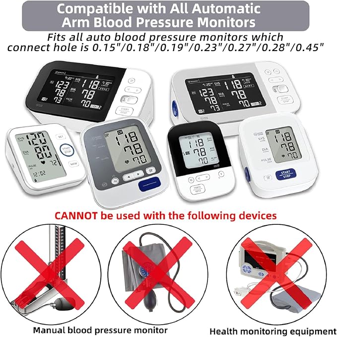 Pediatric Blood Pressure Cuff, 4.7”-9.5” (12-24CM) Small Child Cuff Compatible with Omron BP Monitor, Replacement Cuff for Kids and Women, with 7 Connectors