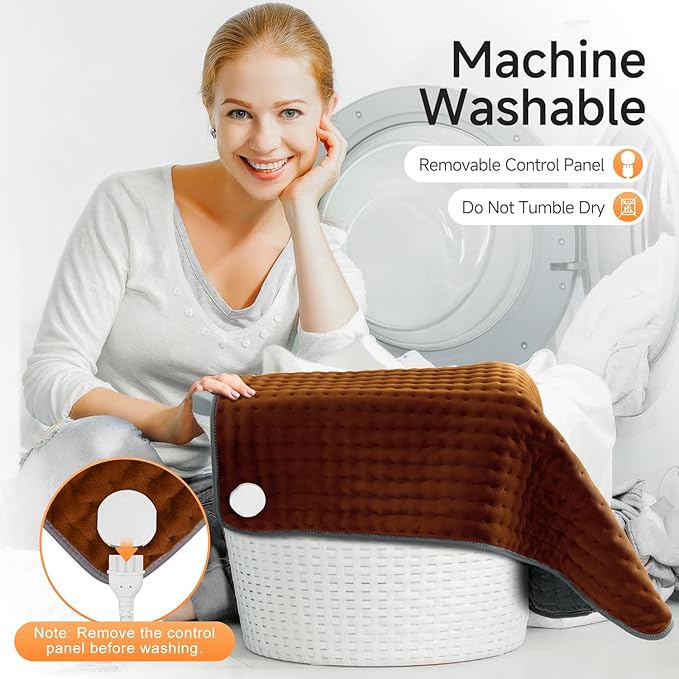 XXXL Heating Pad for Back Pain Relief, Heated Pad for Neck/Shoulders/Legs/Knees/Feet/Cramps, 6 Heat Settings Auto-Off, Heat Pads for Women, Birthday Mothers Day Gifts for Mom Wife Grandma Her, 17"x33"