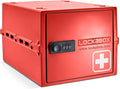 Lockabox One™ | Premium Medicine Lock Box | Medium Medication Lock Box With Code For Medicines, Vitamins & Supplements | External Size 12 x 8 x 6.6 inches (Medi Red)