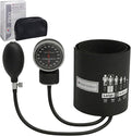 Adult Pro Aneroid Sphygmomanometer – Size 12 (13"–19.5") Black Cuff, Manual Blood Pressure Monitor, Reusable, Dial Display, Includes Leatherette Carrying Case – 1 Count