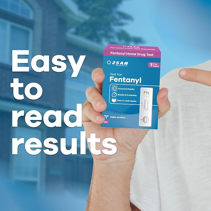 2San Rapid Fentanyl Test – #1 Trusted Brand for Quick & Accurate Detection – Fast 5-Min Home Drug Test – Easy-to-Use Urine Test Kit for Harm Reduction (2 Pack)