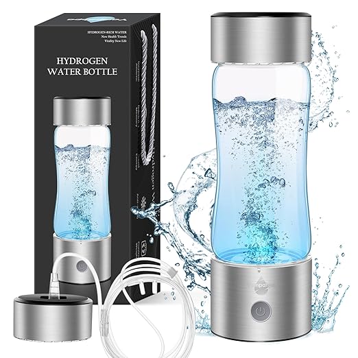 2026 Upgraded Hydrogen Water Bottle, 2400 Hydrogen Water Bottle Generator, Hydroh Hydrogen Water Machine Improve Water in 3 Mins for Home, Office, Travel, Daily Drinking